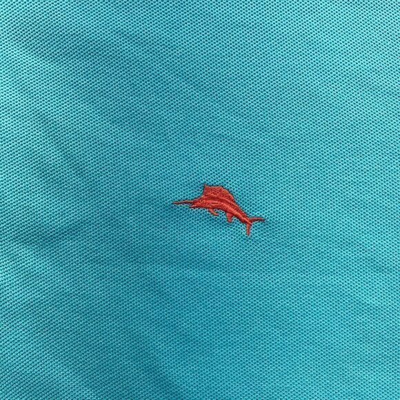 Tommy Bahama Polo Mens Size Size XL Short Sleeve Shirt Blue embroidery Golf - Picture 9 of 12